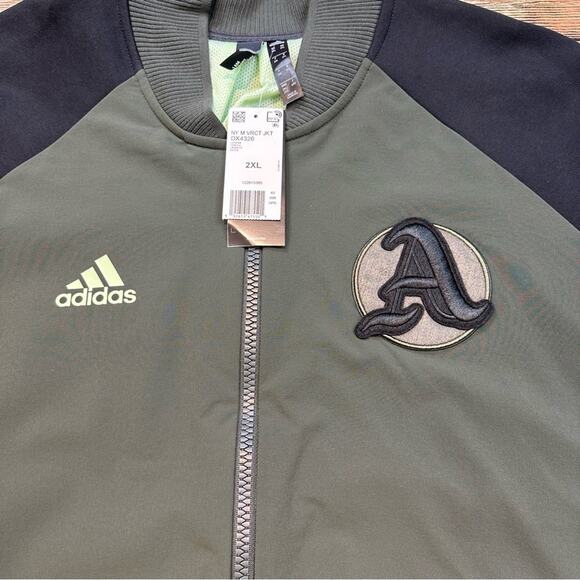 BRAND NEW Adidas New York VRCT Legend Earth Green Black Jacket XXL - Picture 2 of 6